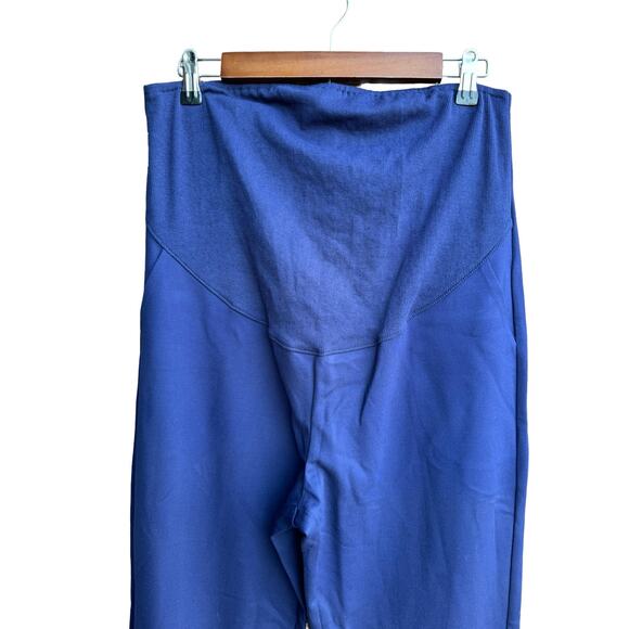 Moyabo Navy Active Maternity Pants – Over-Bump Pull-On Stretch, Size M, NWT - Picture 2 of 5